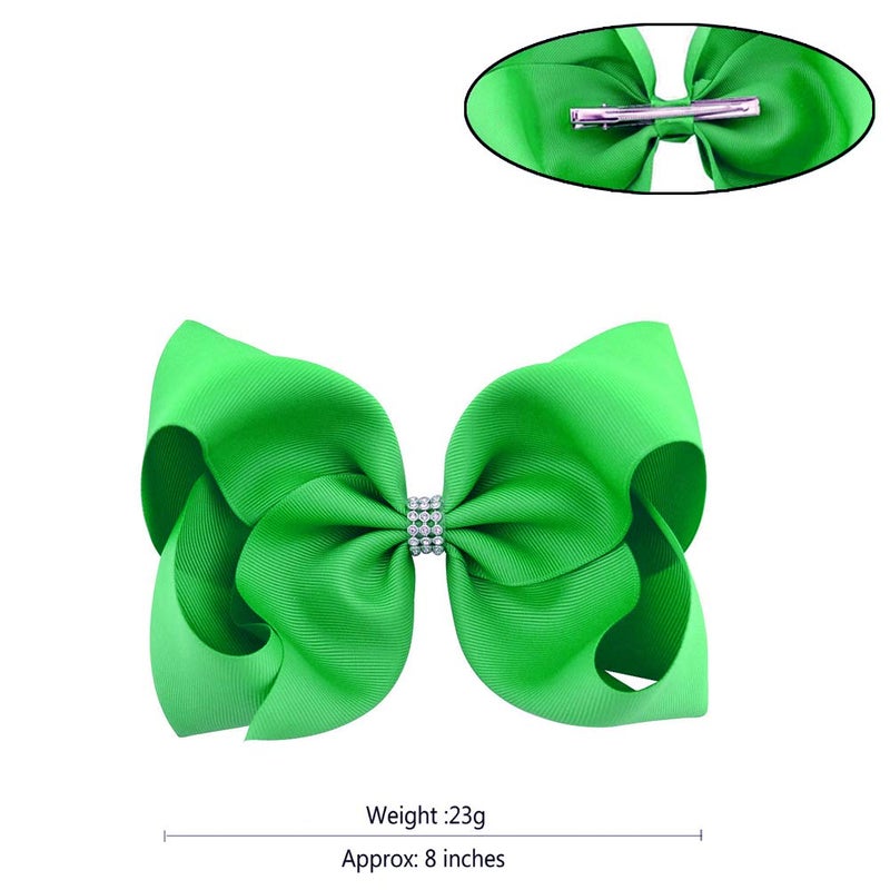 BGFKS 5 Layered Tulle Tutu Skirt for Girls with Hairbow, Ballet Dressing Up Kid Tutu Skirt Green - Image 3